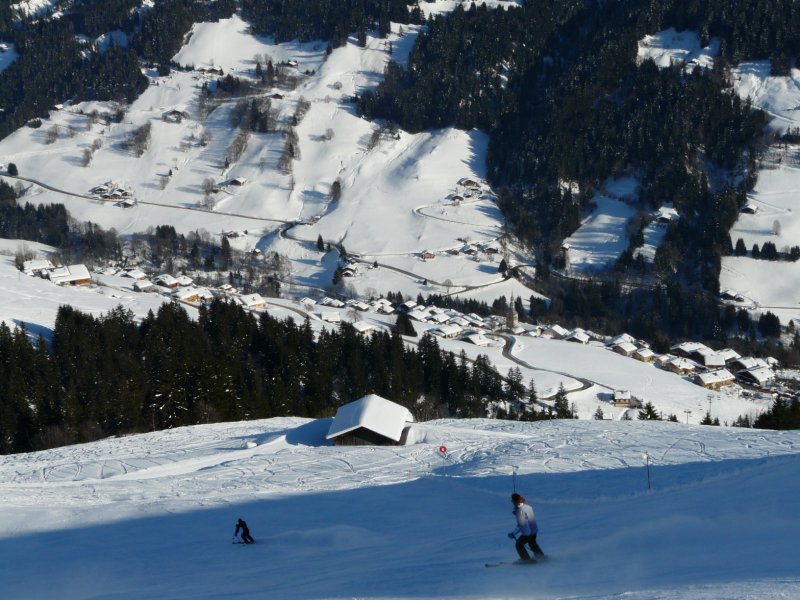 vue plongeante sur Hauteluce